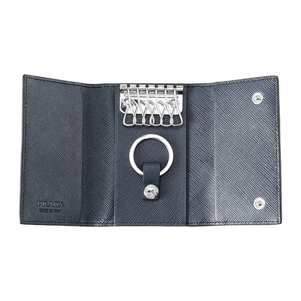 並行輸入 プラダ キーケース サフィアーノ ロボット 2PG002 2EDL F0216 ネイビー/ブラック 黒/グレー 爆買 | PRADA | 03