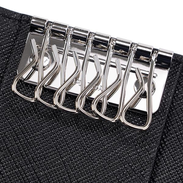 並行輸入 プラダ キーケース PRADA サフィアーノ ビコローレ 2PG002 C5S F0002メンズ ブラック 黒 | PRADA | 04