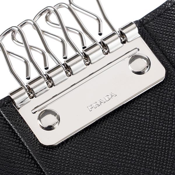 並行輸入 プラダ キーケース PRADA サフィアーノ ビコローレ 2PG002 C5S F0002メンズ ブラック 黒 | PRADA | 05