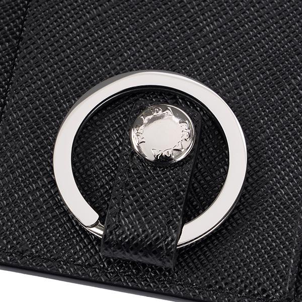 並行輸入 プラダ キーケース PRADA サフィアーノ ビコローレ 2PG002 C5S F0002メンズ ブラック 黒 | PRADA | 07