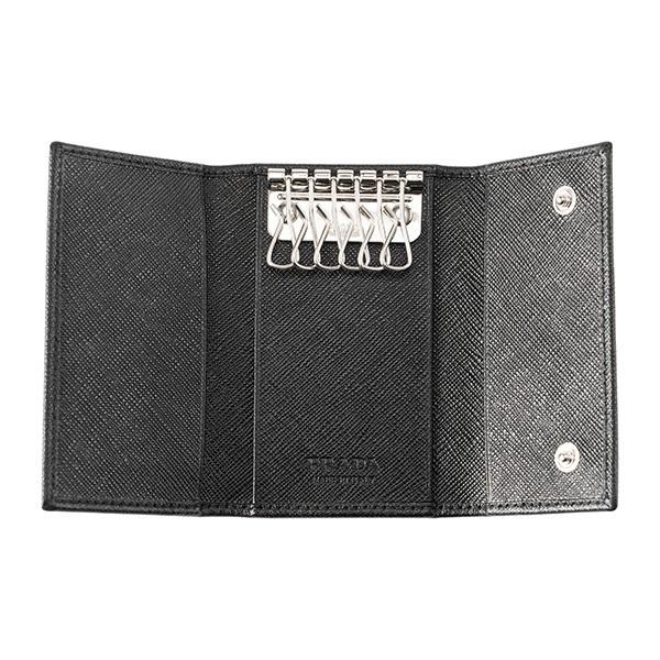 並行輸入 プラダ キーケース ブラック 黒 PRADA 2PG222 QHH F0002 爆買 | PRADA | 03