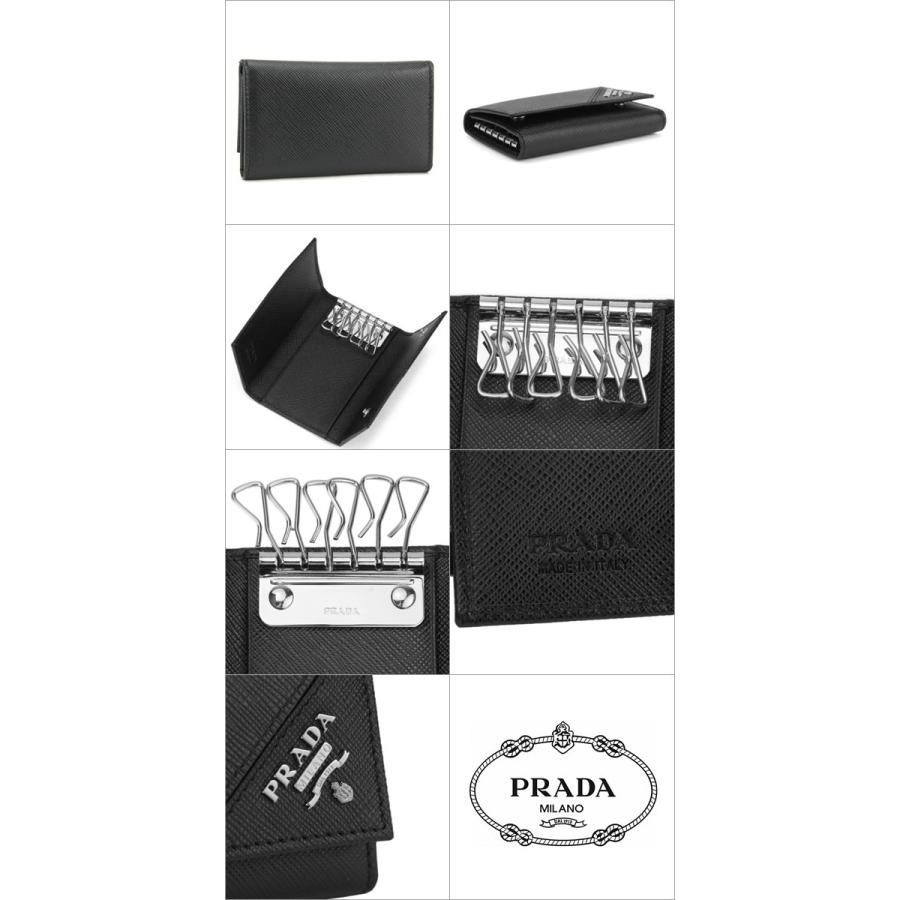 並行輸入 プラダ キーケース ブラック 黒 PRADA 2PG222 QME F0002 爆買 | PRADA | 01