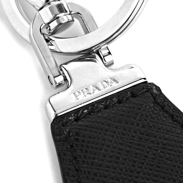 並行輸入 プラダ  キーホルダー サフィアーノ 2PP041 053 F0002 ブラック 黒 爆買 | PRADA | 05