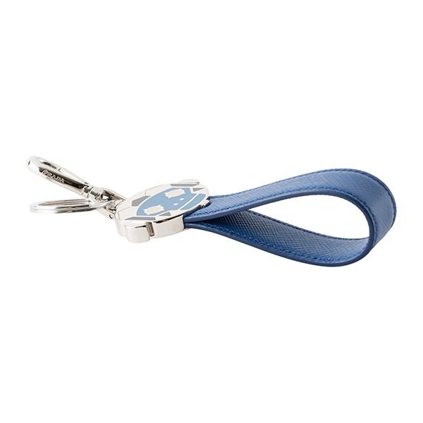 並行輸入 プラダ キーホルダー サフィアーノ 2PP074 053 F0013 ブルー 青 爆買 | PRADA | 03