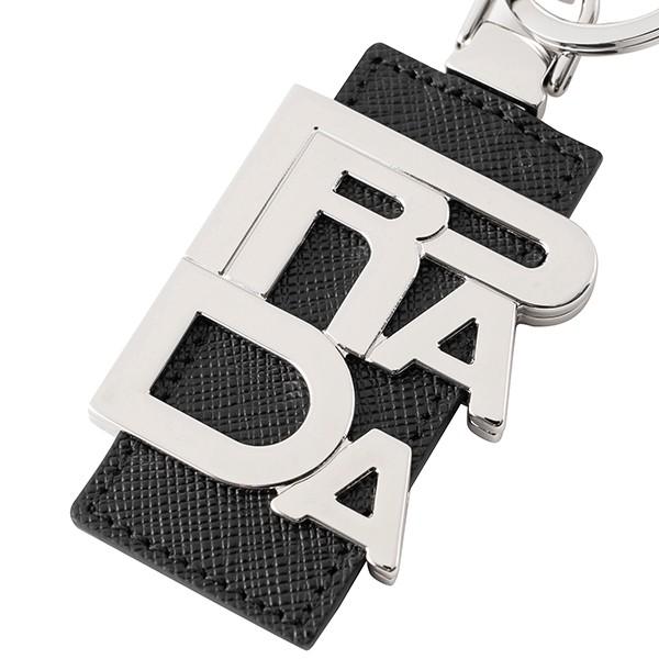 並行輸入 プラダ キーホルダー サフィアーノ 2PP076 053 F0002 ブラック 黒 爆買 | PRADA | 01