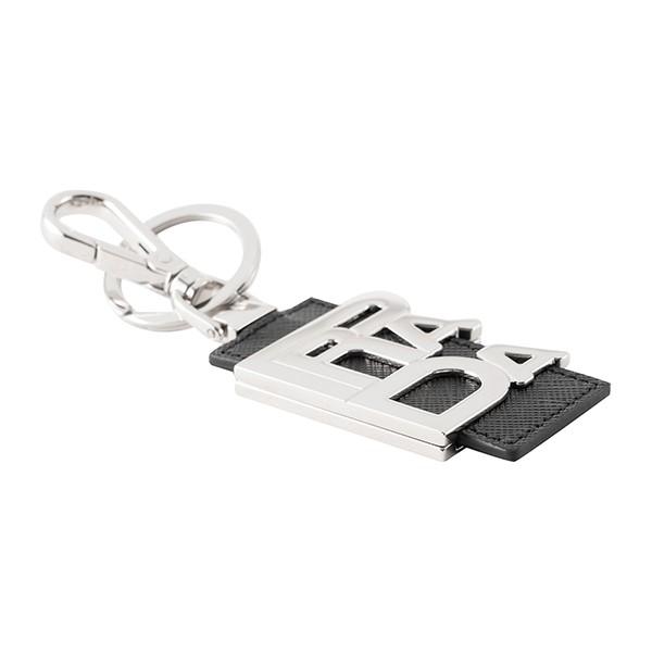 並行輸入 プラダ キーホルダー サフィアーノ 2PP076 053 F0002 ブラック 黒 爆買 | PRADA | 03