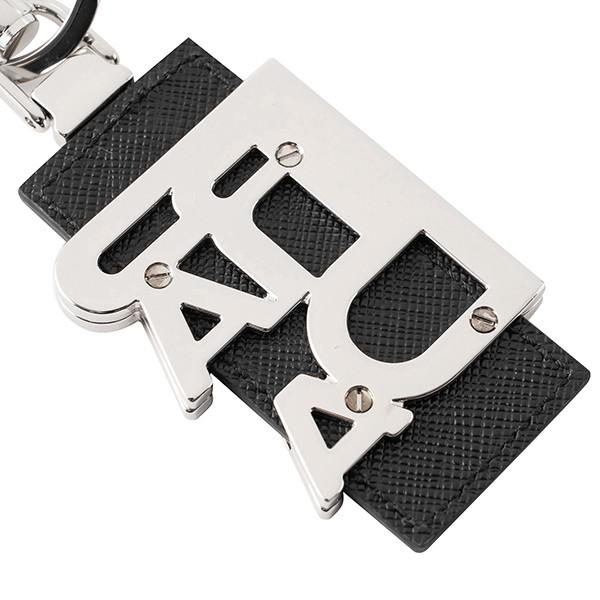 並行輸入 プラダ キーホルダー サフィアーノ 2PP076 053 F0002 ブラック 黒 爆買 | PRADA | 04