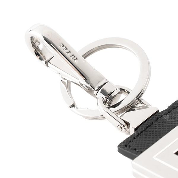 並行輸入 プラダ キーホルダー サフィアーノ 2PP076 053 F0002 ブラック 黒 爆買 | PRADA | 05