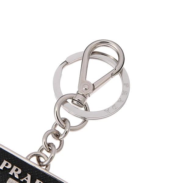 並行輸入 プラダ  キーホルダー サフィアーノ 2PP080 053 F0002 ブラック 黒 爆買 | PRADA | 05