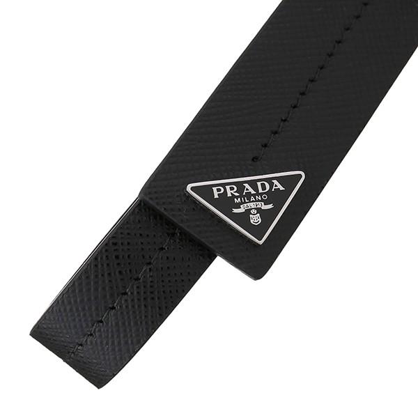並行輸入 プラダ  キーホルダー サフィアーノ 2PP094 053 F0002 ブラック 黒 爆買 | PRADA | 03