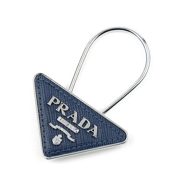 並行輸入 プラダ キーホルダー サフィアーノ 2PP301 2BA7 F0016 ネイビー 紺 爆買 | PRADA
