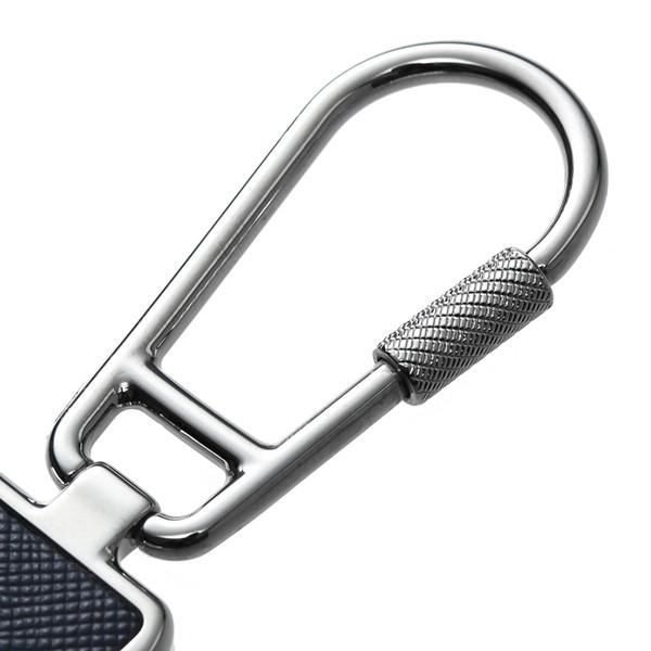 並行輸入 プラダ キーホルダー サフィアーノ 2PP652 053 F0216 ネイビー/シルバー 爆買 | PRADA | 04
