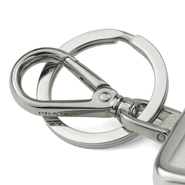 並行輸入 プラダ  キーホルダー サフィアーノ 2PP721 053 F0K74 ホワイト 白 爆買 | PRADA | 04