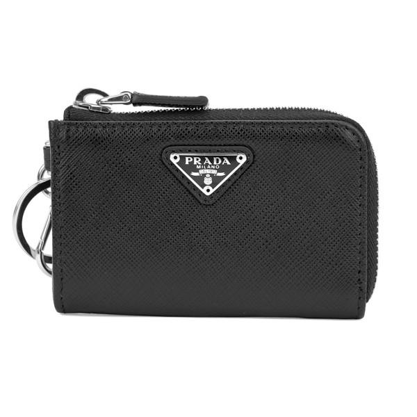 並行輸入 プラダ  キーホルダー サフィアーノ トラベル 2TT085 2AHF F0002 ブラック 黒 爆買 | PRADA