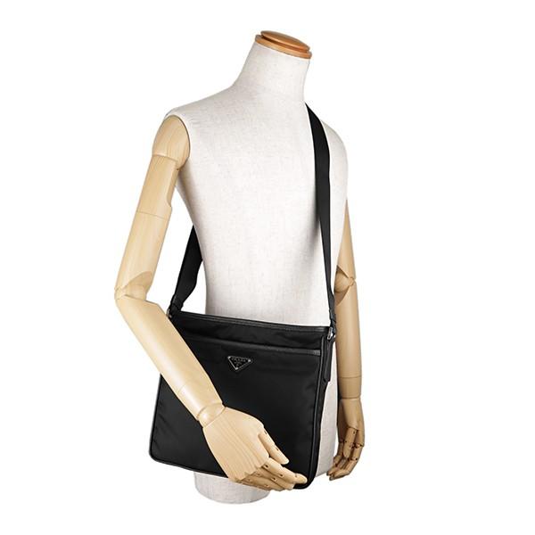 RFID搭載 ］プラダ2VH797 サフィアーノテスートショルダーバッグ
