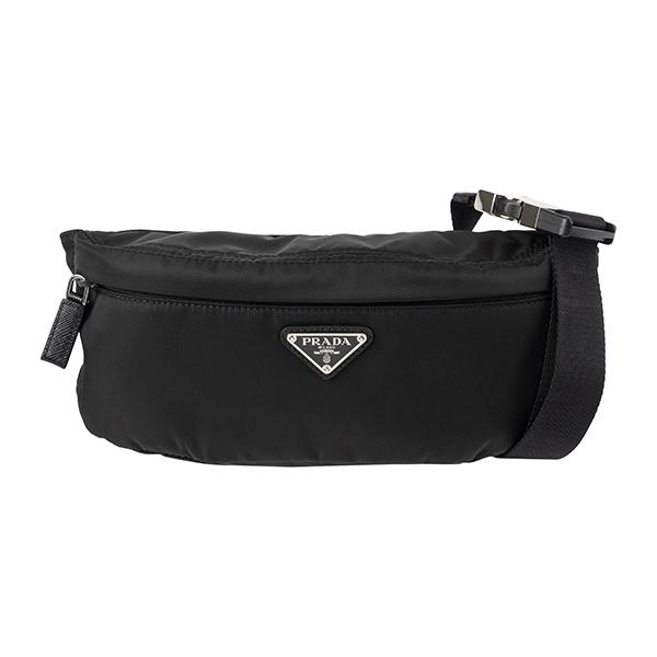 ✨極美品✨プラダ PRADA ボディバッグ ブラック ナイロン プラダ PRADA ボディバッグ ブラック SV金具 ナイロン メンズ