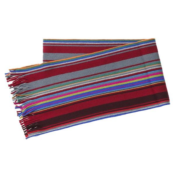 並行輸入 ポールスミス  マフラー・ストール  353E AS10 28 レッド 赤 爆買 | Paul Smith | 01