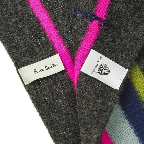 並行輸入 ポールスミス  マフラー・ストール  355E AS10 76 ブルー 青 爆買 | Paul Smith | 03