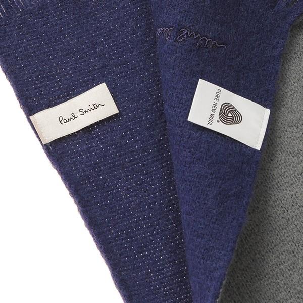 並行輸入 ポールスミス マフラー・ストール ダブルフェイス ストライプエッジ スカーフ 356E AS10 70 グレー/パープル/マルチ 爆買 | Paul Smith | 03