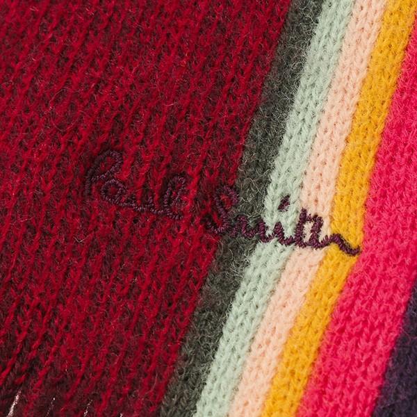 並行輸入 ポールスミス マフラー・ストール アーティストストライプ バンドスカーフ 357E AS10 28 レッド 赤/マルチ 爆買 | Paul Smith | 02