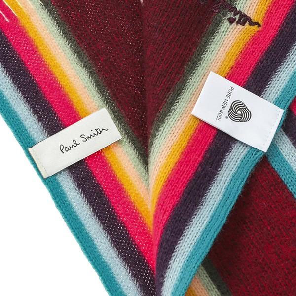 並行輸入 ポールスミス マフラー・ストール アーティストストライプ バンドスカーフ 357E AS10 28 レッド 赤/マルチ 爆買 | Paul Smith | 03