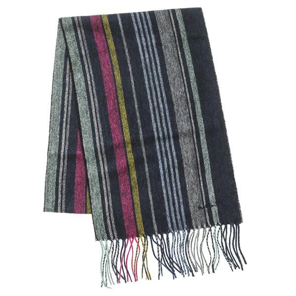 並行輸入 ポールスミス マフラー・ストール マルチカラーストライプスカーフ 362E AS04 47 ネイビー/マルチ 爆買 | Paul Smith