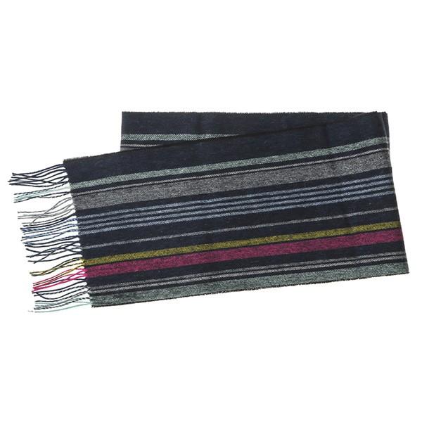 並行輸入 ポールスミス マフラー・ストール マルチカラーストライプスカーフ 362E AS04 47 ネイビー/マルチ 爆買 | Paul Smith | 01