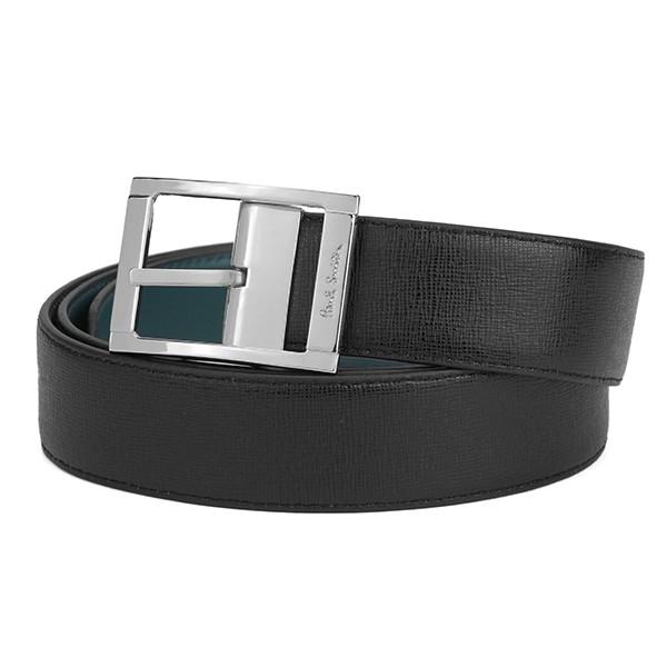 並行輸入 ポールスミス ベルト CUT-TO-FIT BELT AURC 4437 B520A 79 ブラック 黒/ブルー青 爆買 | Paul Smith