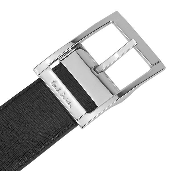 並行輸入 ポールスミス ベルト CUT-TO-FIT BELT AURC 4437 B520A 79 ブラック 黒/ブルー青 爆買 | Paul Smith | 02