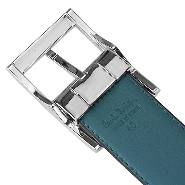 並行輸入 ポールスミス ベルト CUT-TO-FIT BELT AURC 4437 B520A 79 ブラック 黒/ブルー青 爆買 | Paul Smith | 03