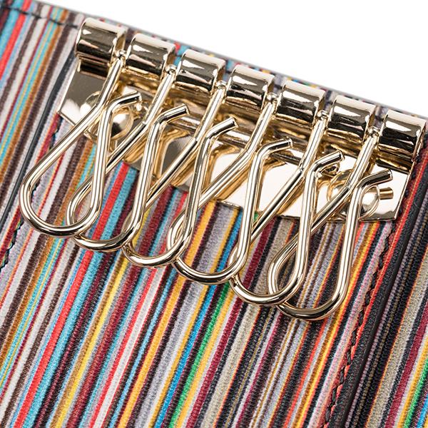 並行輸入 ポールスミス キーケース PAUL SMITH シグネチャーストライプ M1A 1981 BMULTI 70メンズ グレー | Paul Smith | 04