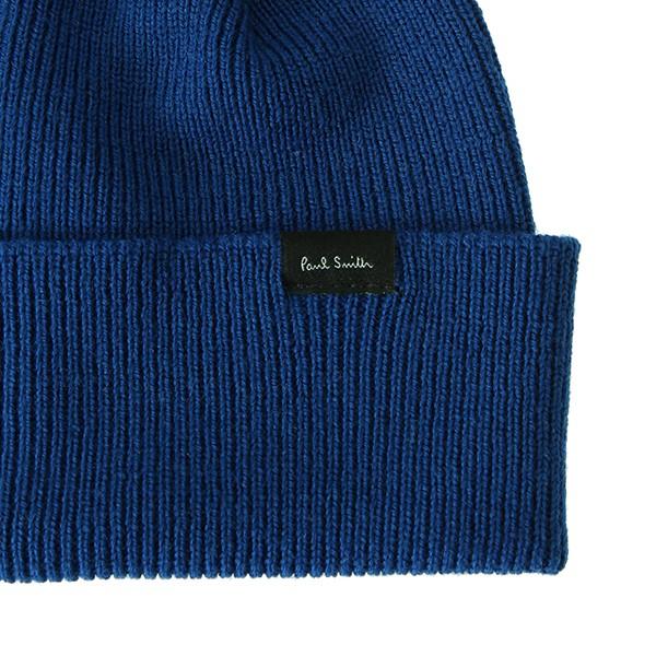 並行輸入 ポールスミス  ニットキャップ キャッシュウール M1A 339E AH433 45 ブルー 青 爆買 | Paul Smith | 04