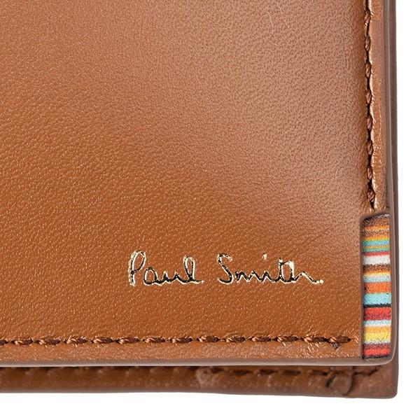 Paul Smith ポールスミス 2つ折り財布 マルチストライプタブ M1A 4833 