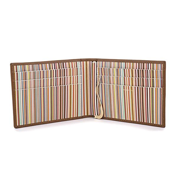 並行輸入 ポールスミス マネークリップ MONEYCLIP M1A 5476 BMULTI 62 ブラウン 茶 爆買 | Paul Smith | 03