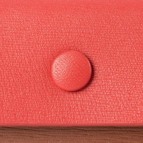 mi！Paul Smithカードケース 山羊革 レッド ポールスミス idケース idカードホルダー カードケース ネック