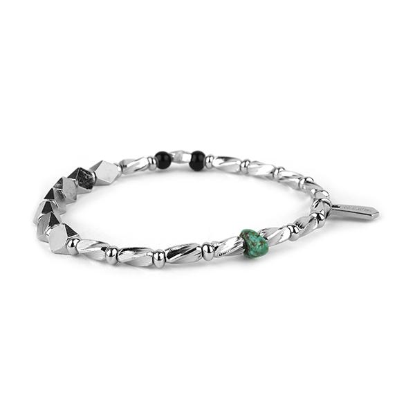 並行輸入 ポールスミス ブレスレット PAUL SMITH メタルビーズ M1A BRAC KBMET 82メンズ シルバー 銀 | Paul Smith | 02