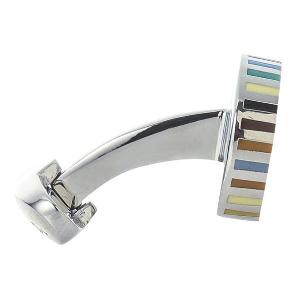 並行輸入 ポールスミス  カフスボタン ストライプ エッジ サーキュラー M1A CUFF ADEDGE 92 シルバー 爆買 | Paul Smith | 03