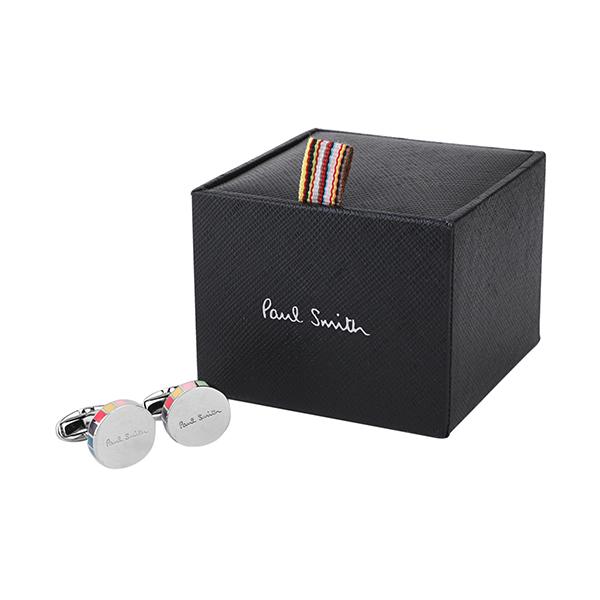 並行輸入 ポールスミス カフスボタン PAUL SMITH マルチストライプ M1A CUFF ALOGO 96メンズ シルバー | Paul Smith | 06