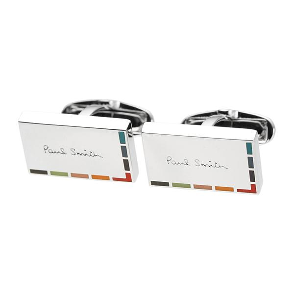 並行輸入 ポールスミス  カフスボタン マルチストライプ M1A CUFF GFINE 92 シルバー 爆買 | Paul Smith