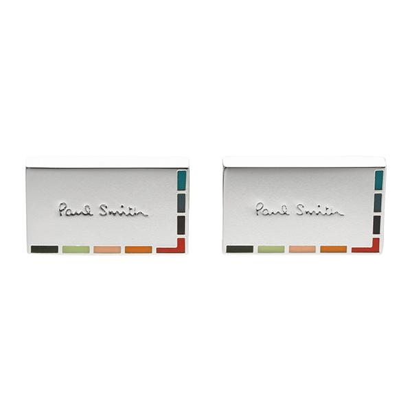 並行輸入 ポールスミス  カフスボタン マルチストライプ M1A CUFF GFINE 92 シルバー 爆買 | Paul Smith | 01