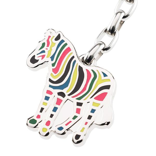 並行輸入 ポールスミス キーホルダー PAUL SMITH マルチカラー ゼブラ M1A KEYR AZEBRA 97メンズ シルバー マルチカラー | Paul Smith | 01