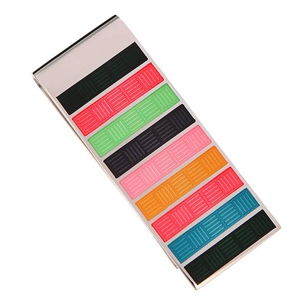 並行輸入 ポールスミス マネークリップ MONEYCLIP M1A MONE APMINI 96 シルバー 銀/マルチ 爆買 | Paul Smith