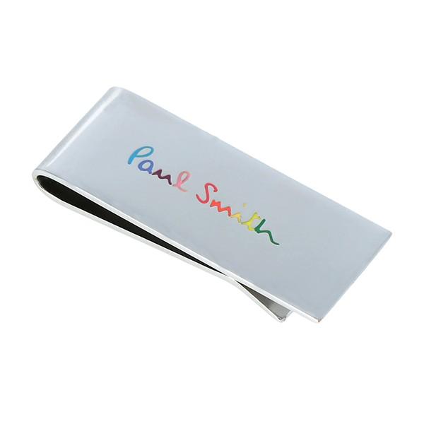 並行輸入 ポールスミス  マネークリップ レインボー M1A MONE ARAINL 82 シルバー 爆買 | Paul Smith