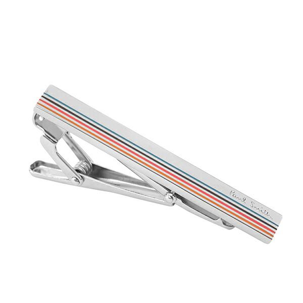 並行輸入 ポールスミス ネクタイピン PAUL SMITH マルチストライプ M1A TPIN EBEVEL 96メンズ シルバー | Paul Smith