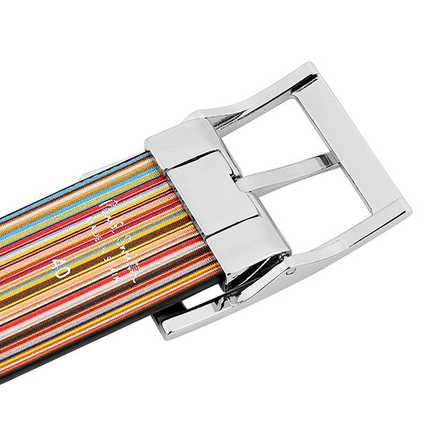 Paul Smith ポールスミス　レザーベルト　マルチストライプ Paul Smith ポールスミス ベルト メンズ レザー マルチ
