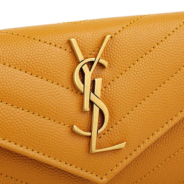 並行輸入 サンローラン カードケース SAINT LAURENT モノグラム 414404 BOW07 7608ユニセックス イエロー 黄色 | SAINT LAURENT | 08