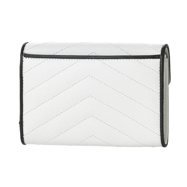 並行輸入 サンローラン その他財布 エンベロープウォレット 414404 BOWC8 9070 ホワイト 白/ブラック 黒 爆買 | SAINT LAURENT | 01