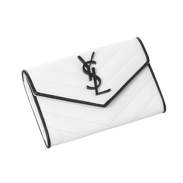 並行輸入 サンローラン その他財布 エンベロープウォレット 414404 BOWC8 9070 ホワイト 白/ブラック 黒 爆買 | SAINT LAURENT | 02