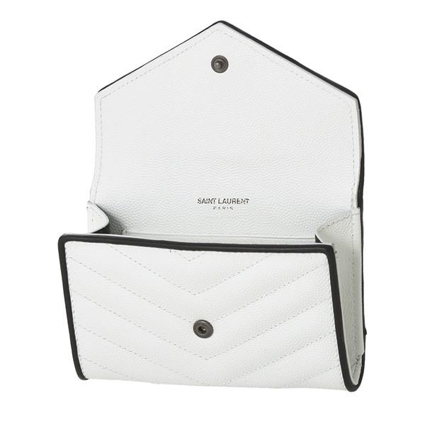 並行輸入 サンローラン その他財布 エンベロープウォレット 414404 BOWC8 9070 ホワイト 白/ブラック 黒 爆買 | SAINT LAURENT | 03