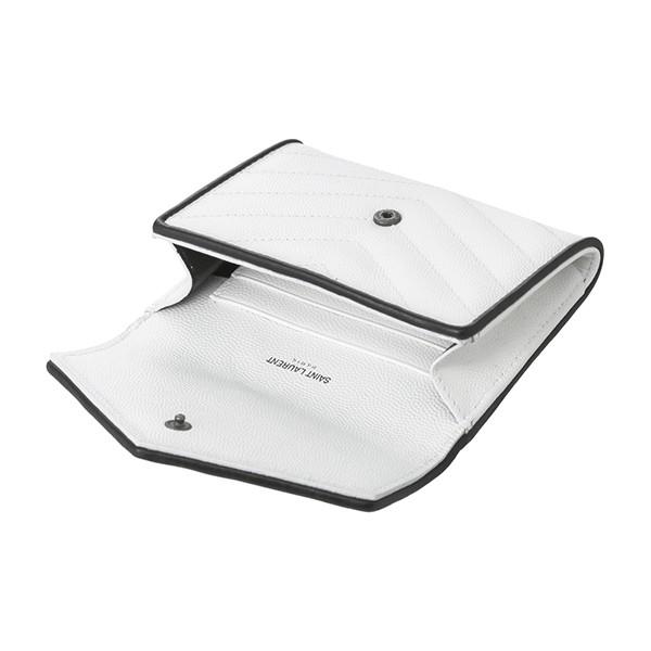 並行輸入 サンローラン その他財布 エンベロープウォレット 414404 BOWC8 9070 ホワイト 白/ブラック 黒 爆買 | SAINT LAURENT | 04